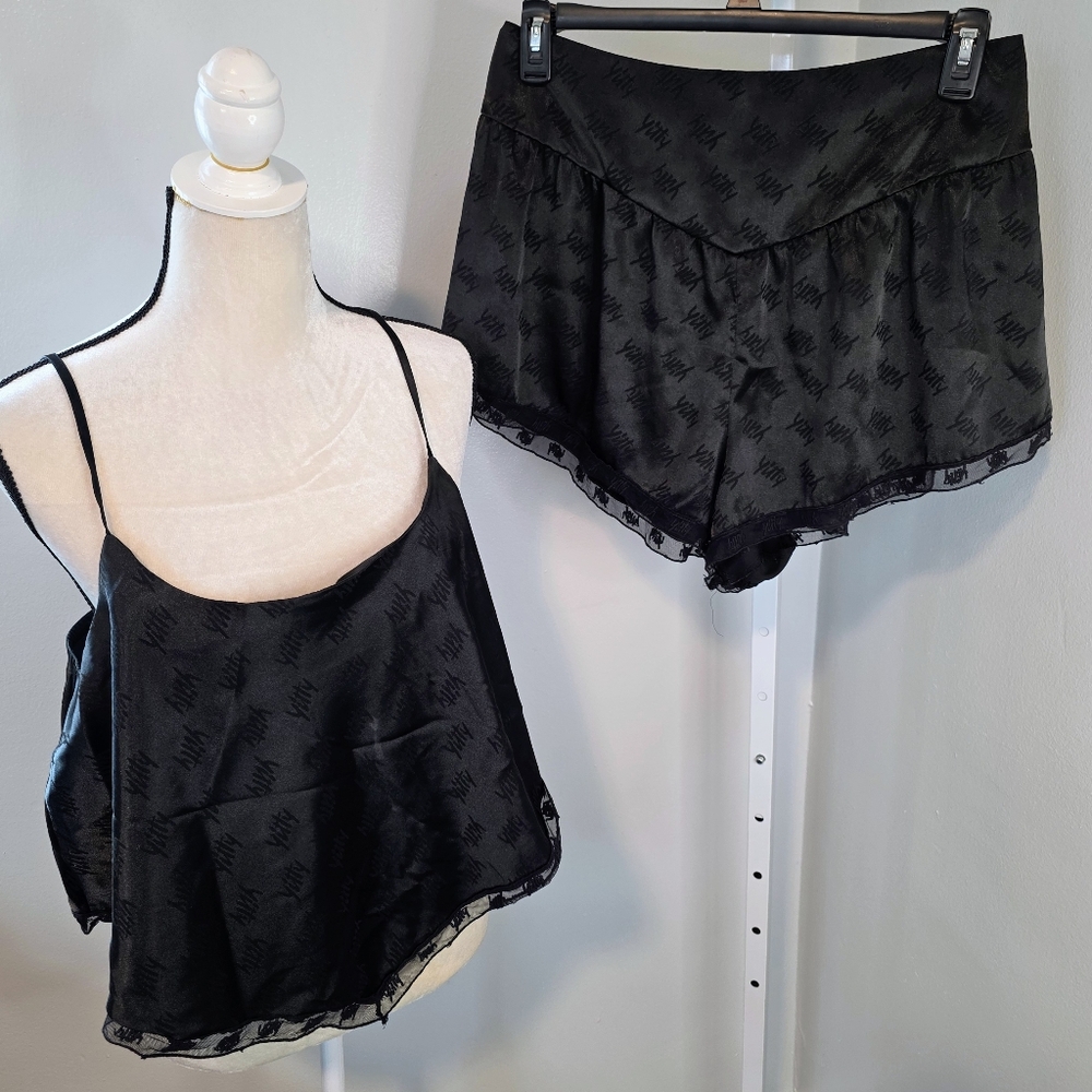 🆕️ Yitty By Fabletics Sattin P.J. Set / Black / XL